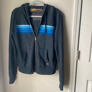 Dark navy Aviator nation zip up hoodie